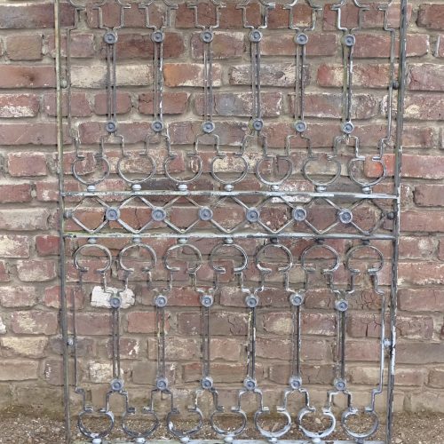 2 maal oud smeedijzeren rooster raamrooster deurrooster ornament nr 2236