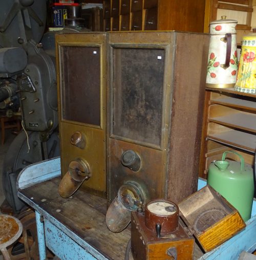 2 maal koffiedispenser koffiebonensilo dispenser voor koffiebonen - Afbeelding 2