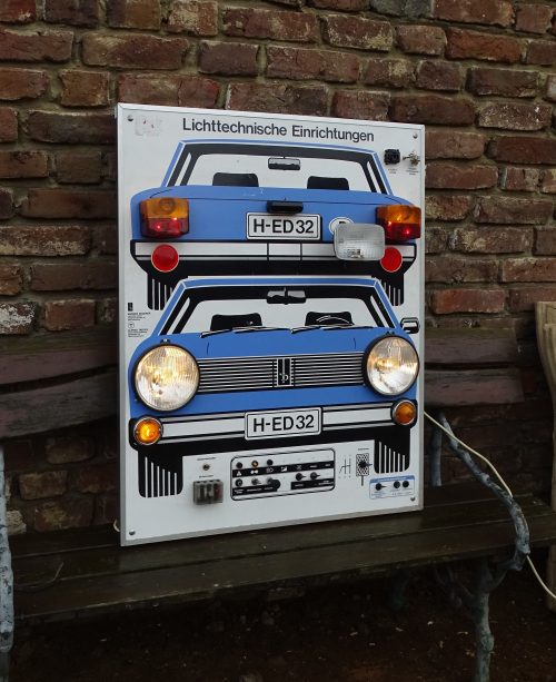 lichttechnische inrichting auto lichtschakelbord rijschool