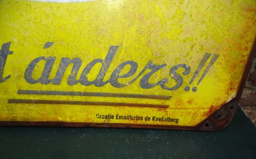 emaillen reclamebord emaille bord de beukelaar uit 1939 - Afbeelding 3