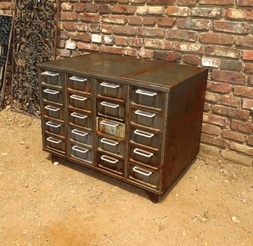 ijzeren industriële ladekast kast archiefkast dressoir - Afbeelding 2