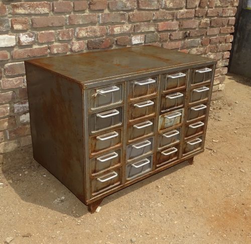 ijzeren industriële ladekast kast archiefkast dressoir