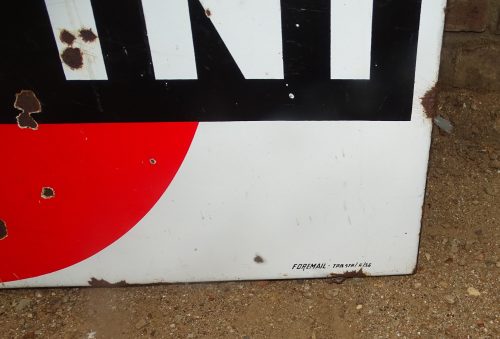 oud emaillen martini reclamebord bord - Afbeelding 2