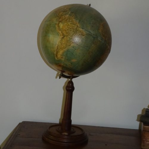 antieke kuhnerts wereldbol erdglobus paul räth wereldglobe met kompas