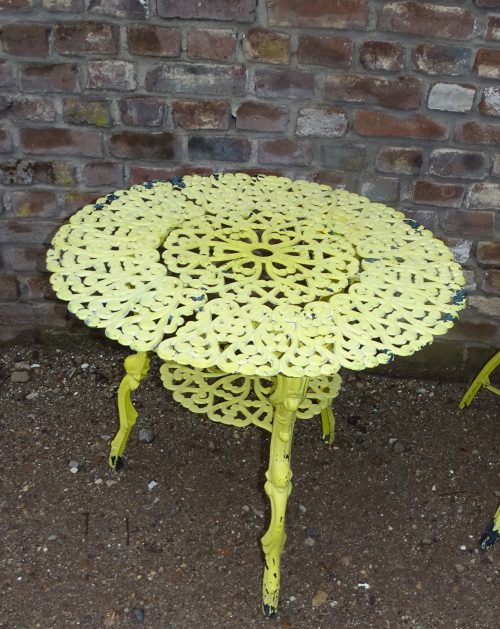 oude bistro set tuin set tuintafel tuinbank tuinstoelen - Afbeelding 3
