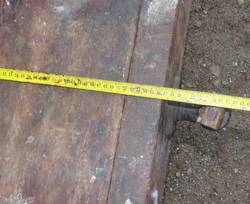 oude werkbank sitetabel werktafel met 2 bankschroeven - Afbeelding 4