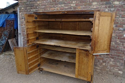 oude broodkast kast winkelkast reiskast bakkerskast - Afbeelding 3