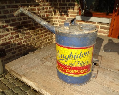 mengbidon voorolie brommer scooter oliekan olieblik - Afbeelding 2