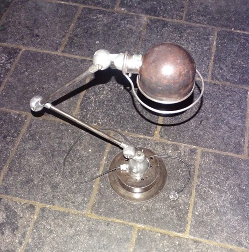 oude jielde kniklamp lamp bureaulamp werklamp - Afbeelding 2
