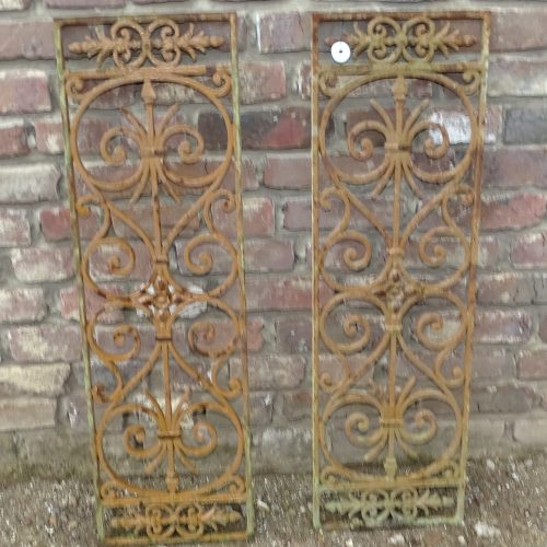 2 maal gietijzeren rooster deurrooster raamrooster ornament nr 3266