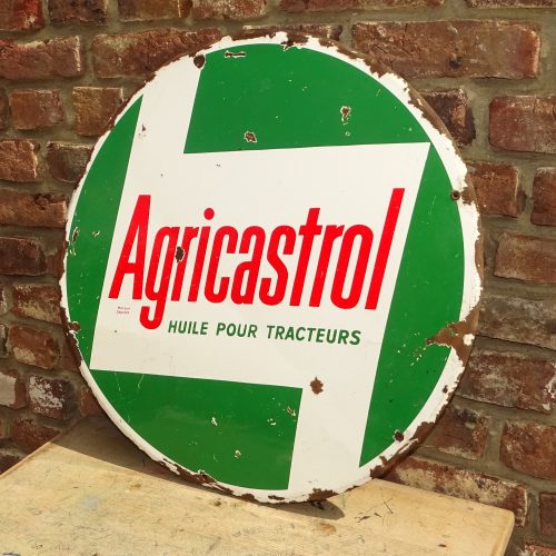 origineel emaillen bord reclamebord agricastrol agri castrol